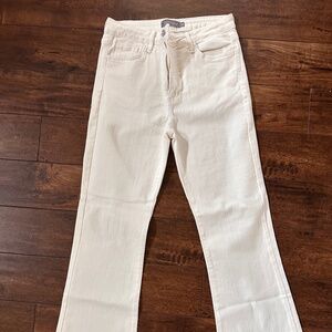 Women's white jeans, stretch